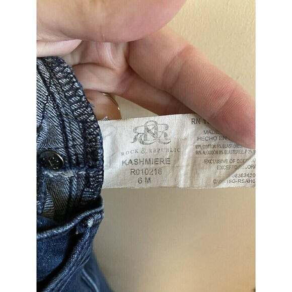 Rock&Republic Jeans Kashiere Straight Leg Sz.6 - Picture 4 of 4